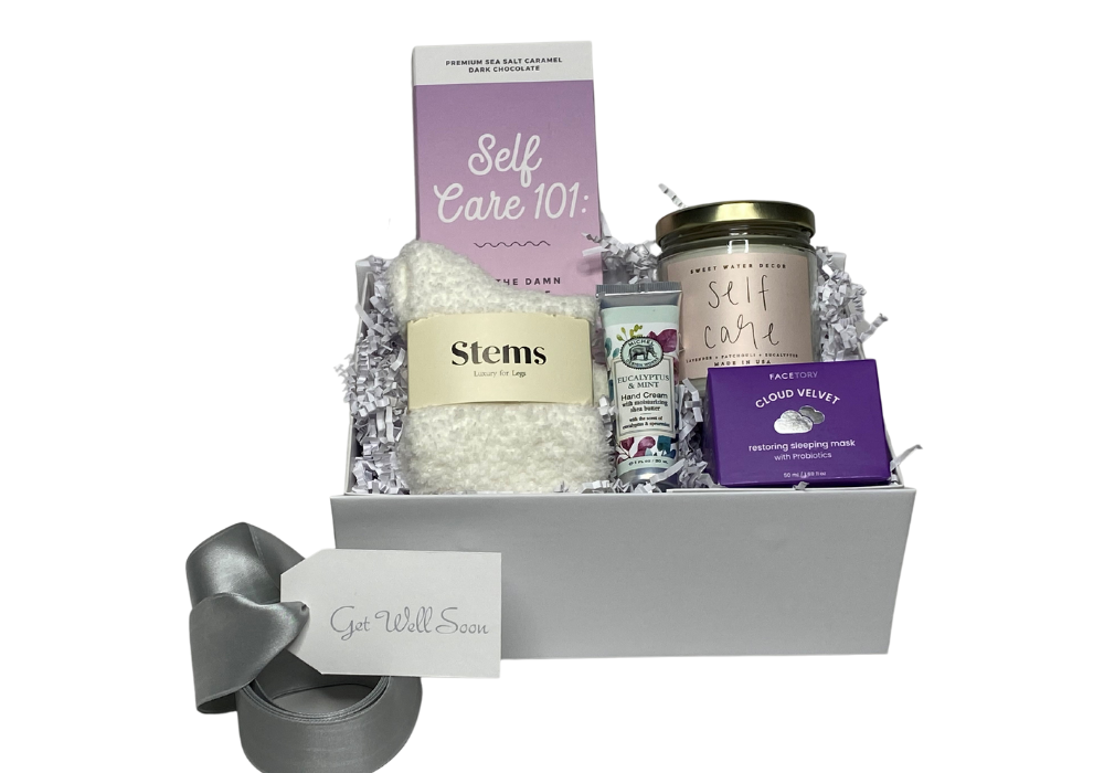 Get Well Soon Gift Box for Her, Pamper Box, Care Package, Pick Me up Gift,  Feel Better Soon Present, Isolation Gift, Covid Gift Set 