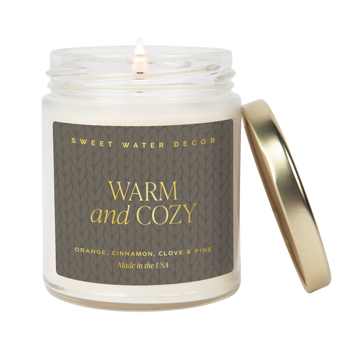 Sweet Water Decor - *NEW* Warm and Cozy 9 oz Soy Candle - Home Decor & Gifts